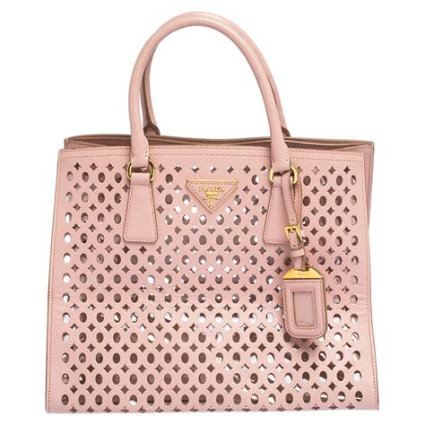 prada light pink tote|pink Prada tote bag.